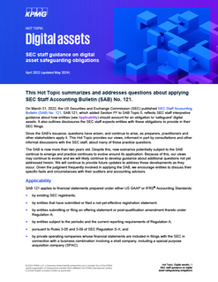 Hot Topic: Digital assets - SEC staff guidance on digital asset safeguarding obligations