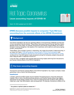 Coronavirus - Lease accounting impacts of COVID-19